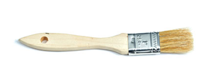 Our Natural Bristle Chip Brushes have sturdy wood handles and white natural bristles.